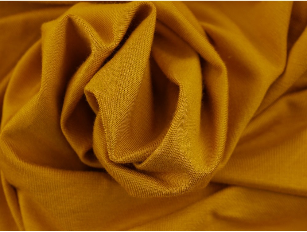 mustard jersey fabric